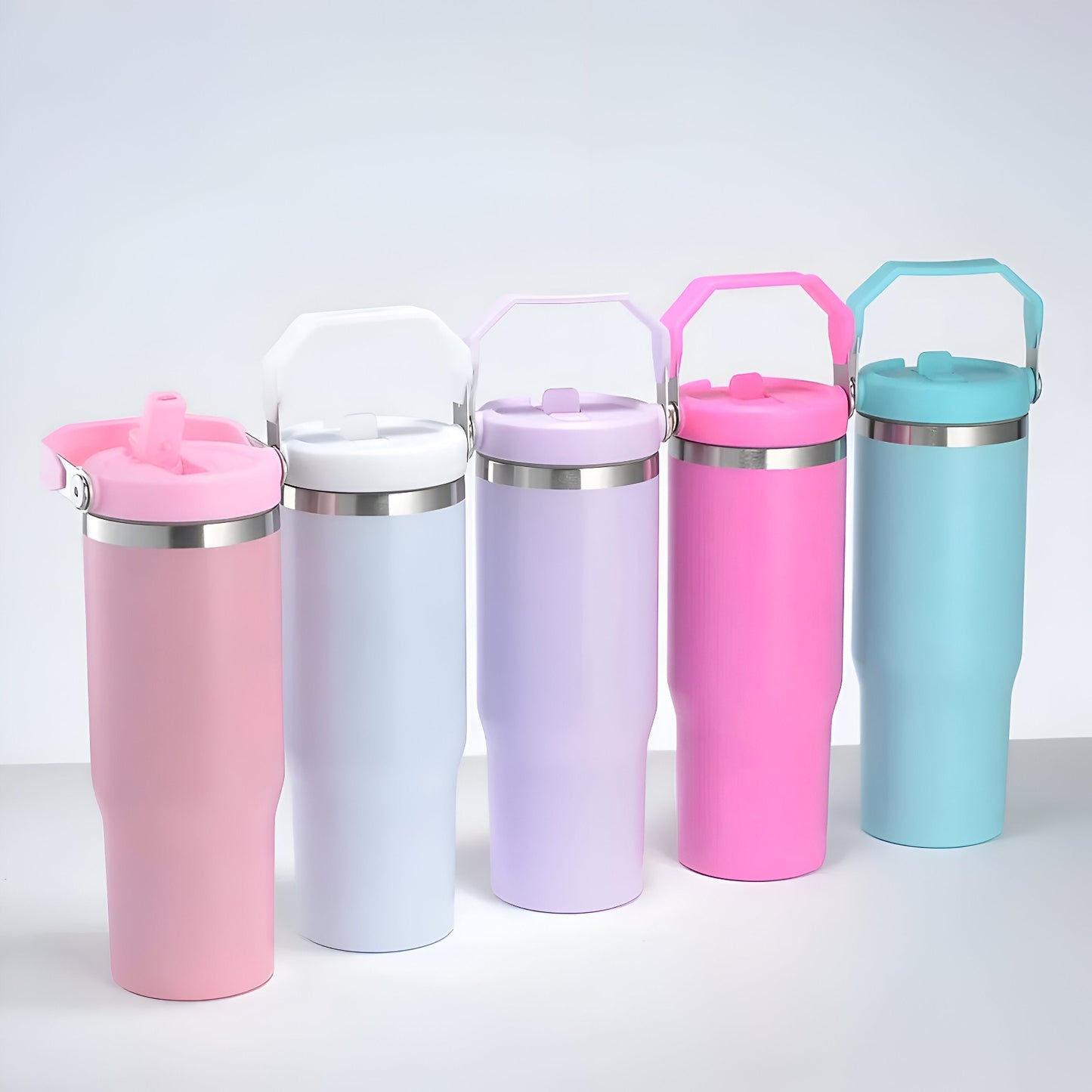 30oz Sublimation Tumbler with swing handle