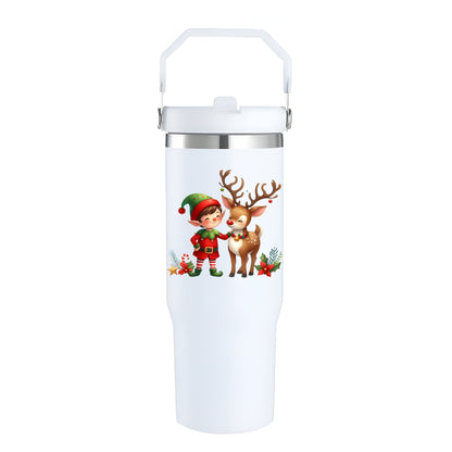 30oz Sublimation Tumbler with swing handle