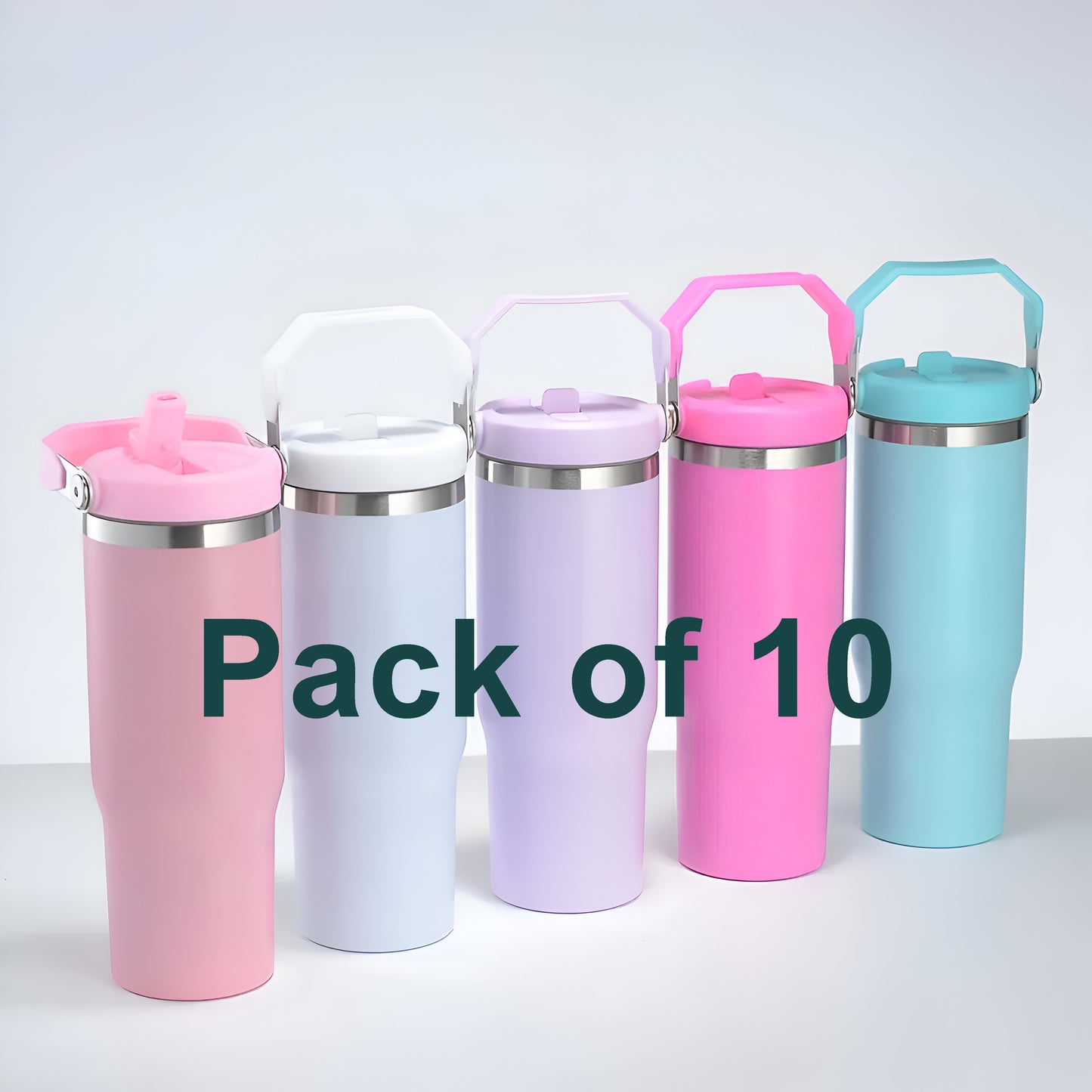 Pack of 10 - 30oz Sublimation Tumbler with swing handle