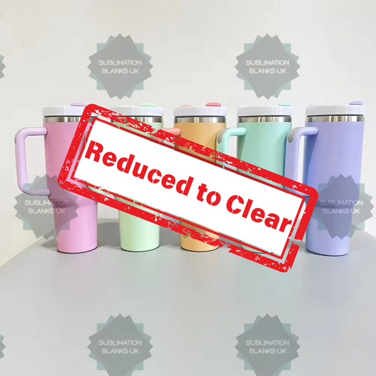 CLEARANCE 40oz pastel sublimation cups