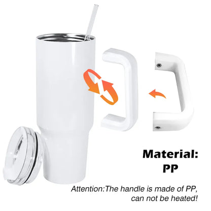 Clearance 40oz Sublimation Cups with coloured handles