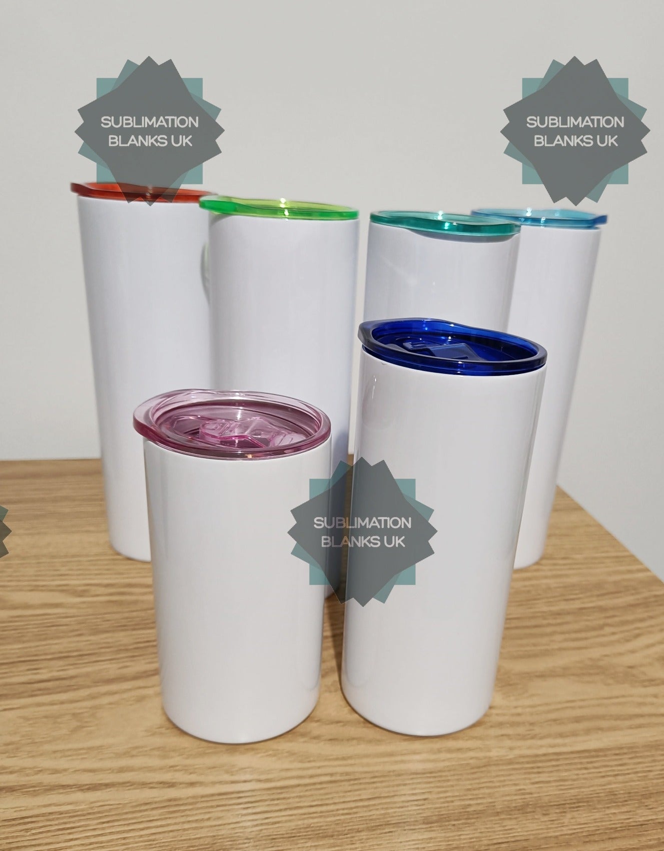 Coloured plastic lids for 20oz, 15oz, 12oz