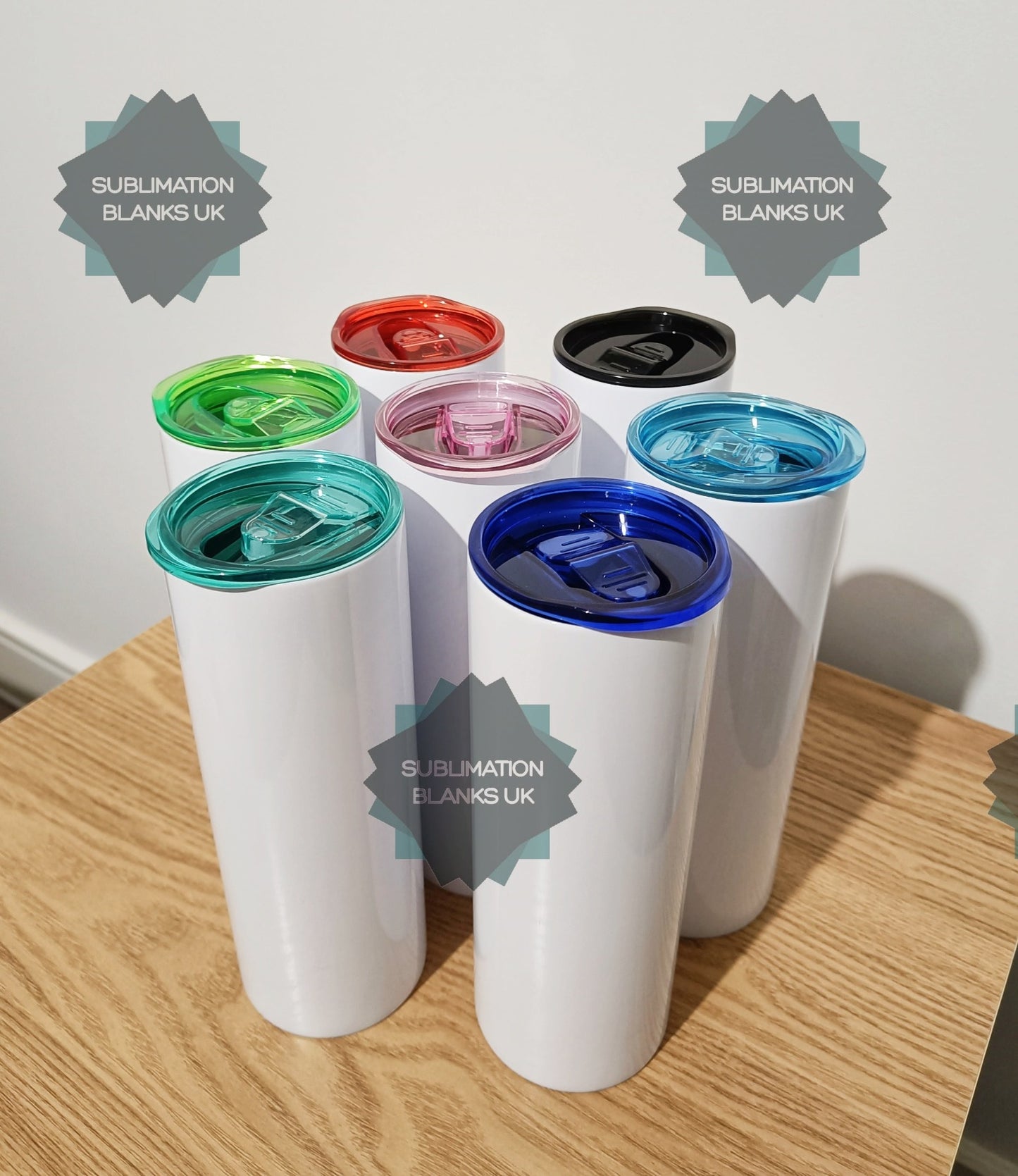 Coloured plastic lids for 20oz, 15oz, 12oz