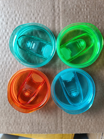 Coloured plastic lids for 20oz, 15oz, 12oz