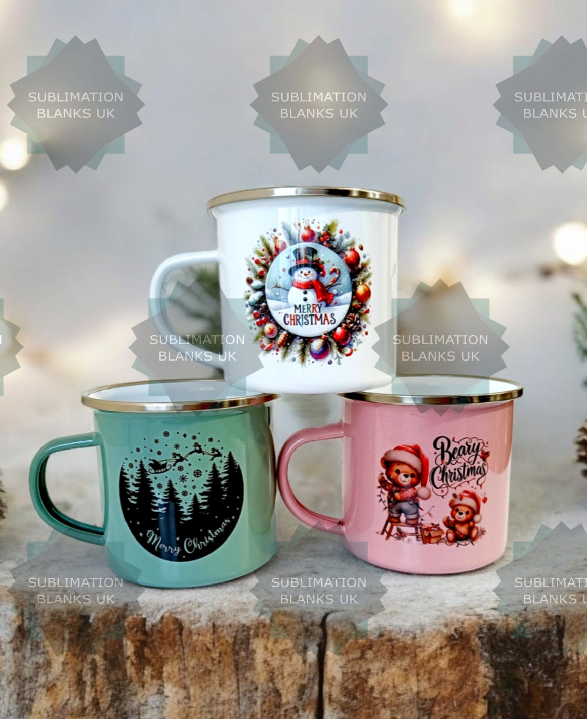 12oz sublimation enamel mugs