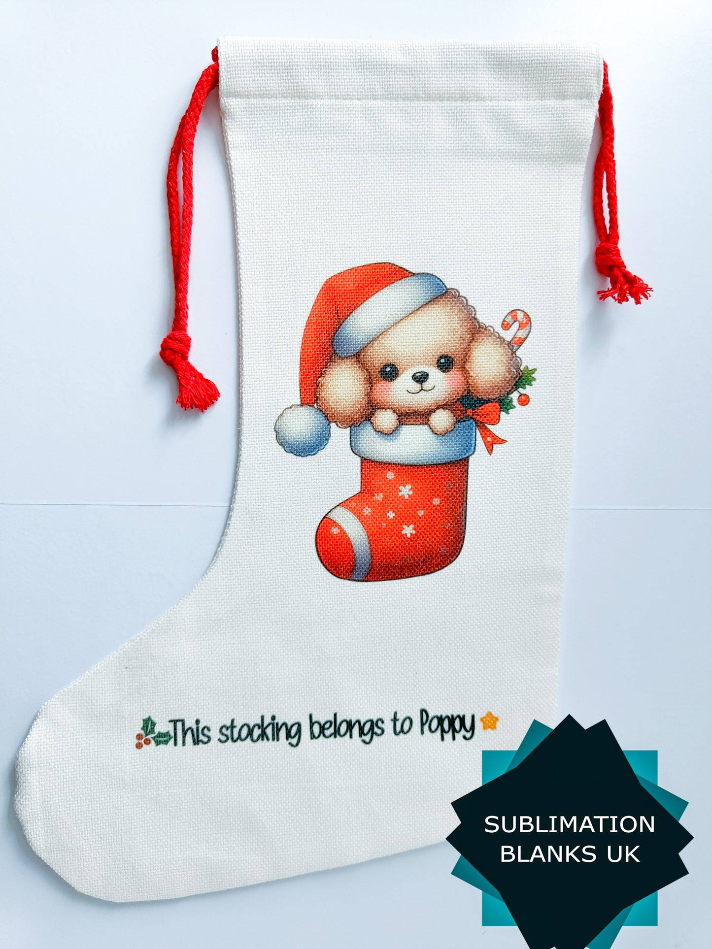 Pack of 50 Christmas Stockings - Blank Linen