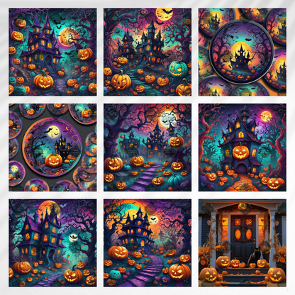 AI Generated Digital Halloween bundle