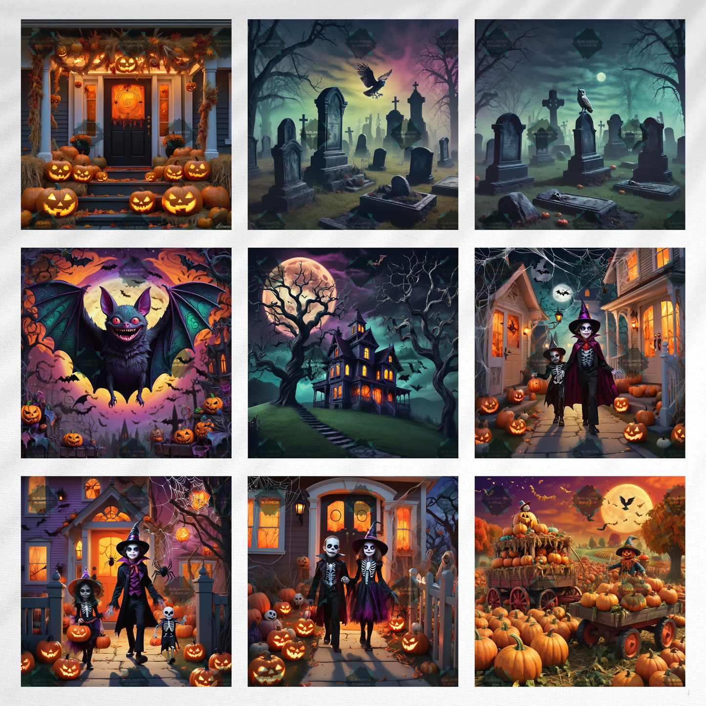 AI Generated Digital Halloween bundle