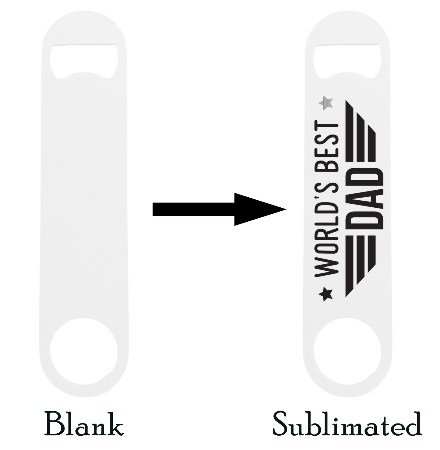 Double-sided Sublimation Bottle Opener (Pack of 10)