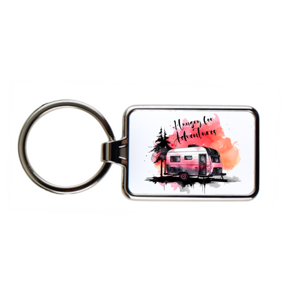 Rectangle metal keyring (Pack of 100)