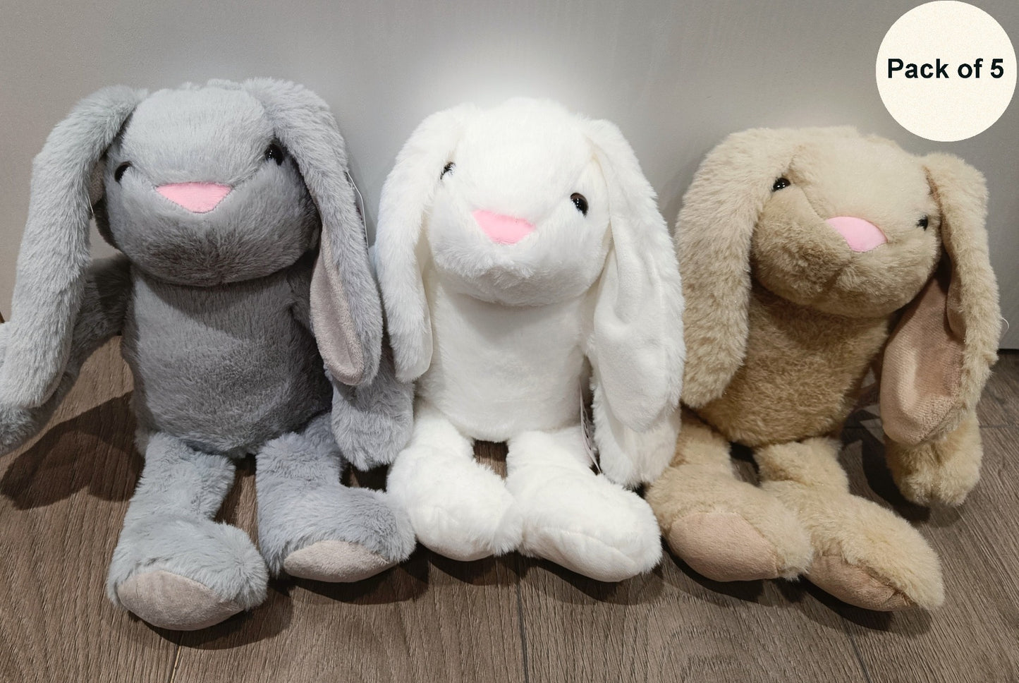 Pack of 5 Plush Bunnies