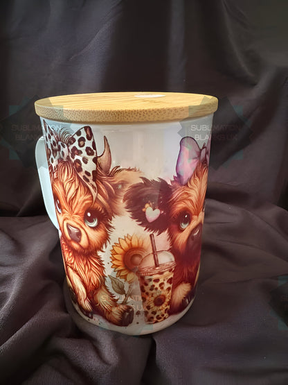 CLEARANCE 15oz shimmer sublimation glass mug