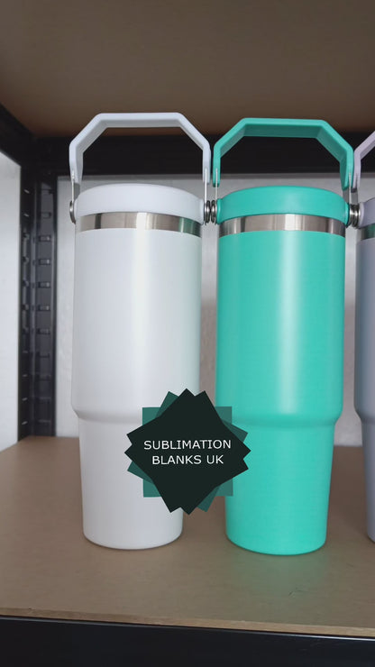 Different batch - 30oz Sublimation Tumbler with swing handle