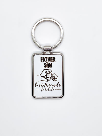 Rectangle metal keyring (Pack of 100)