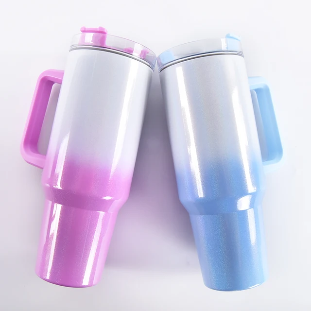 CLEARANCE 40oz Sublimation Ombre Shimmer cups