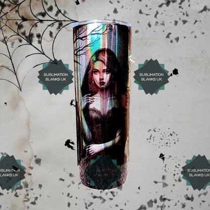 20oz mirror-effect sublimation tumblers - iridescent shimmer