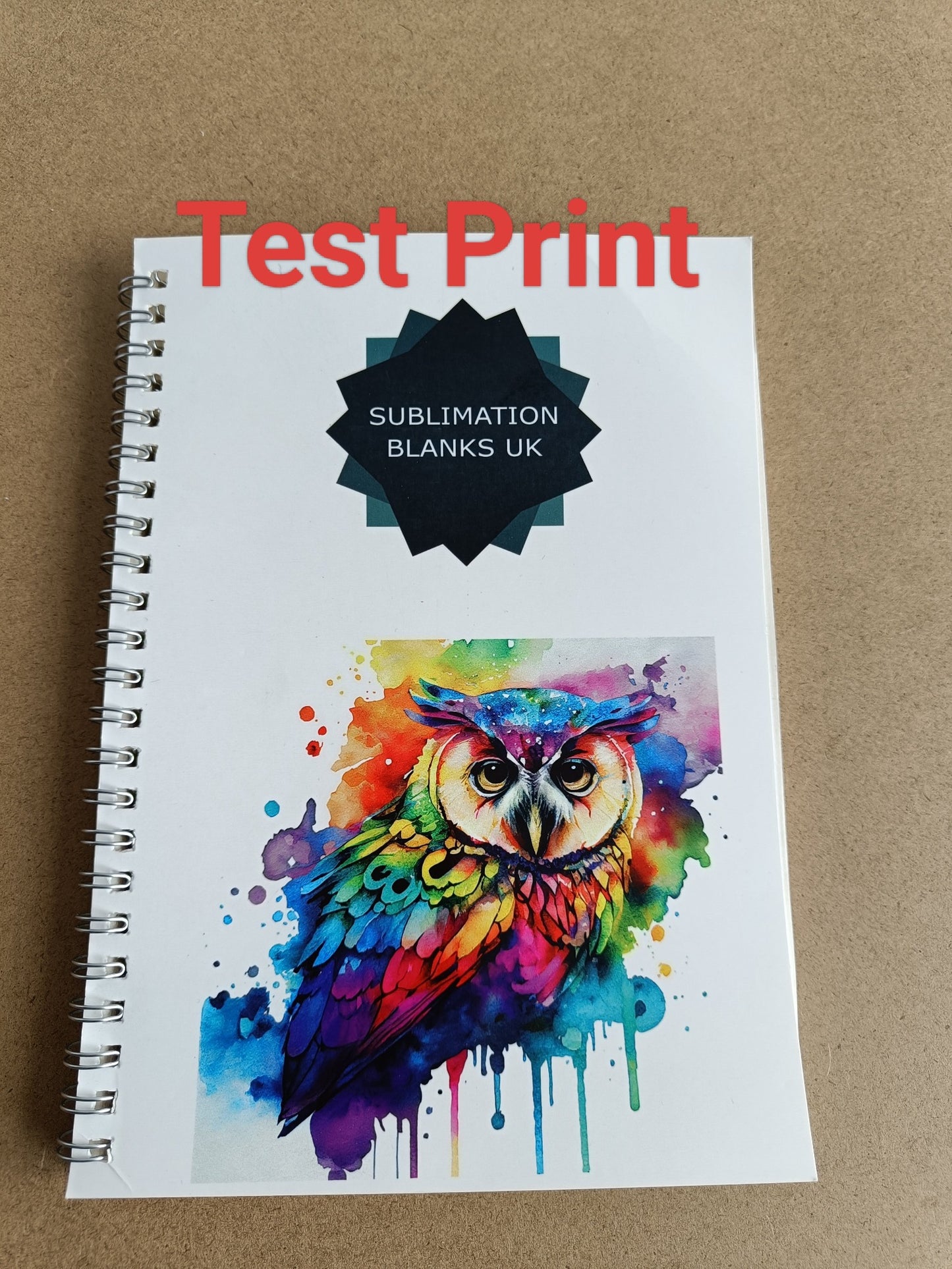 A5 spiral sublimation notebook