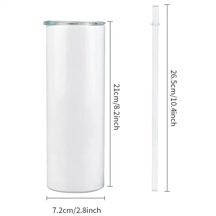 10x Plastic Straw for 20oz straight skinny tumbler